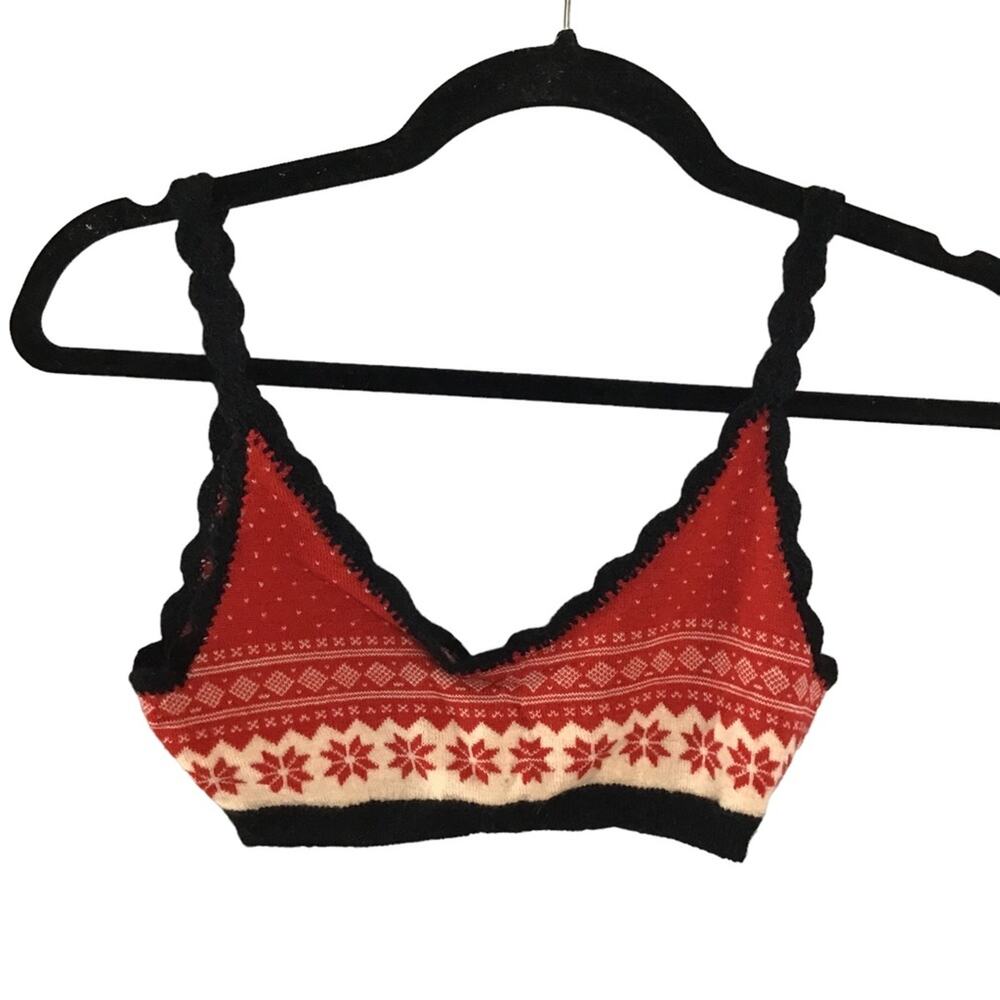 Free People knit bralette y2k vintage